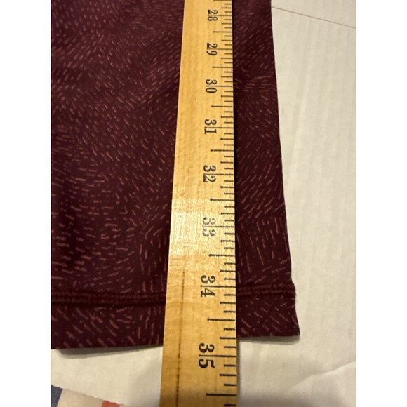 ATHLETA Heather RED Salutation Stash Pocket SoftLux Gym Yoga Leggings M - Picture 13 of 16